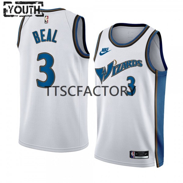 Washington Wizards Trikot Bradley Beal 3 Nike 2022-23 Classic Edition Weiß Swingman - Kinder